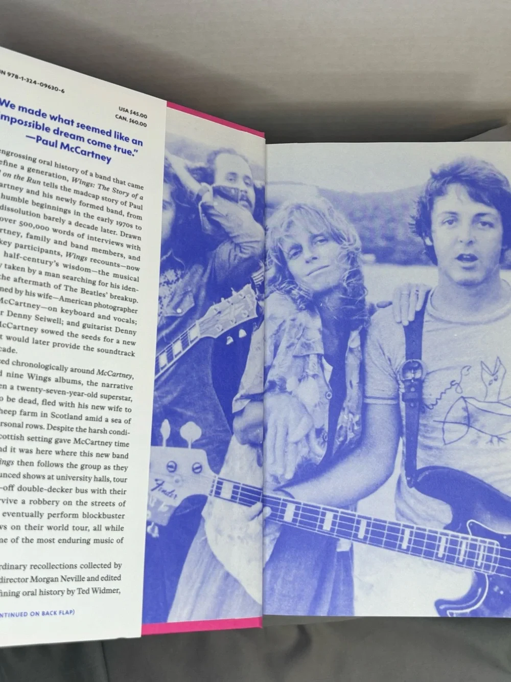Paul McCartney Wings: The Story of a Band On The Run - Blue Hardcover